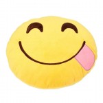 Hungry Smiley Plush Cushion With A Big Tongue